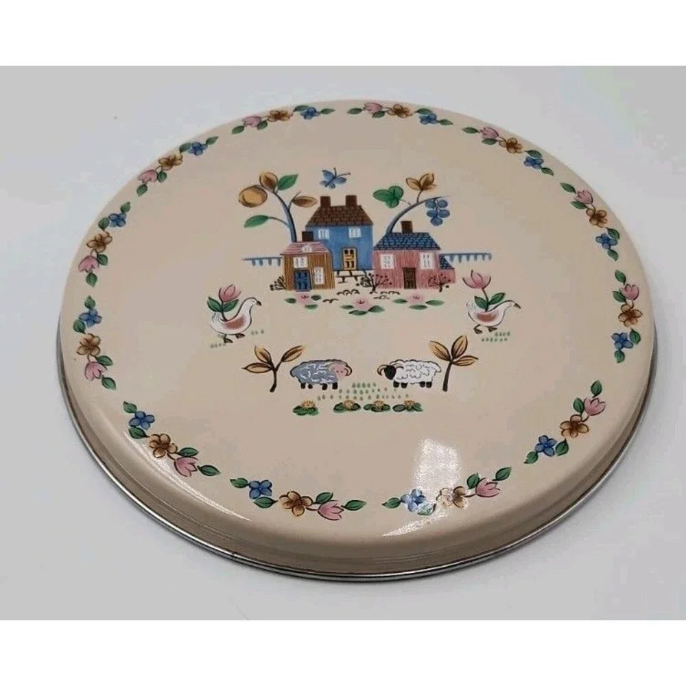 Vintage Heartland by International Stove Covers Set of 4, 8 Inch 10 Inch